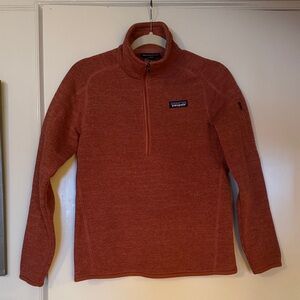 Patagonia Brick Red Quarter-Zip Fleece